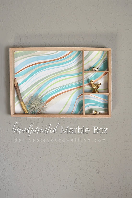 Handpainted Marble Box, Delineateyourdwelling.com