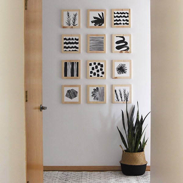 Artistic Hallway Gallery Wall