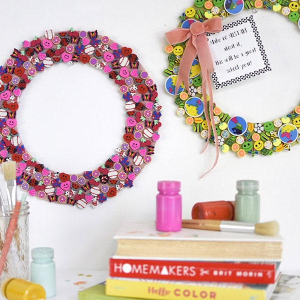 1-Back to School Eraser Wreath