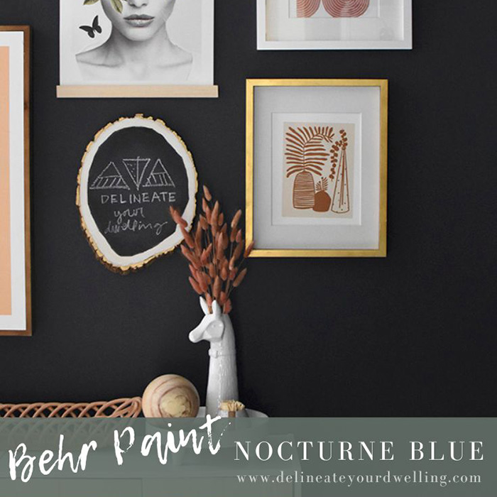 Behr Nocturne Blue Paint in your home