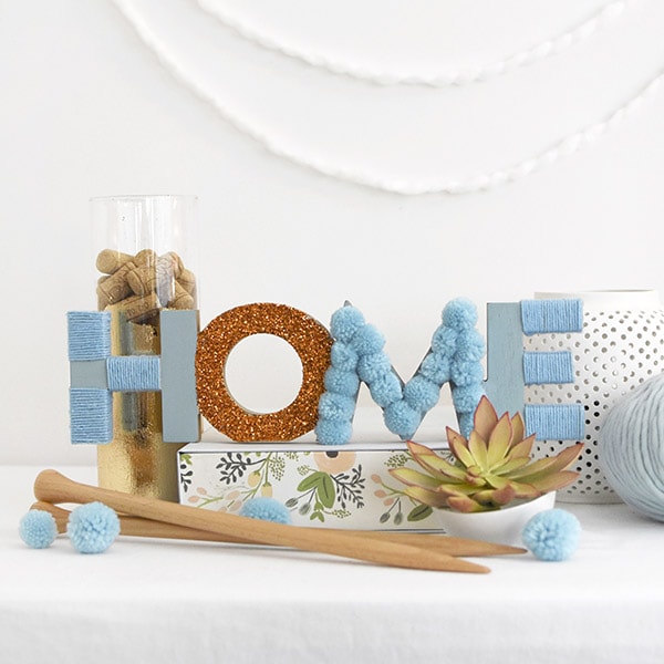 Make a Colorful HOME Sign