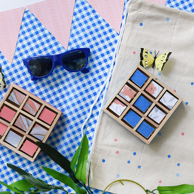 Colorful Tic Tac Toe game