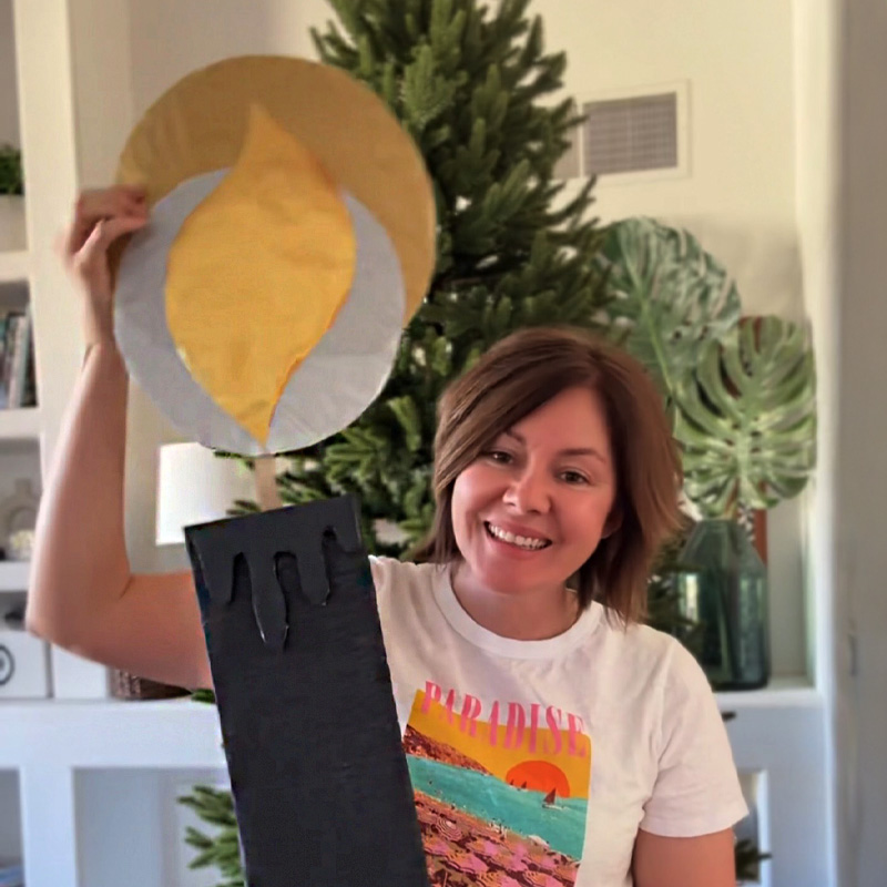 1 -DIY Oversized Candles - holding large craft candle