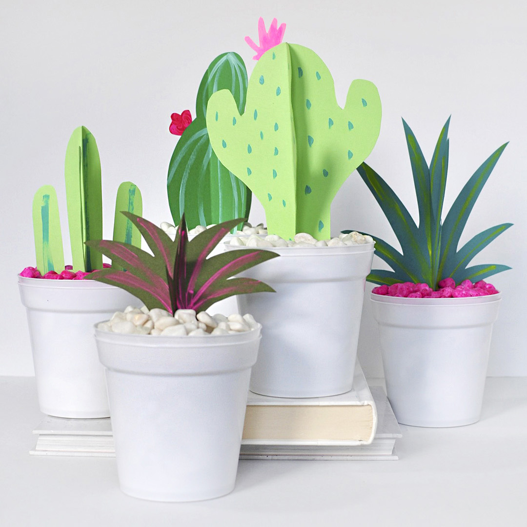 1- DIY paper plants