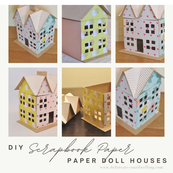 1- DIY Scrapbook Paper Doll houses