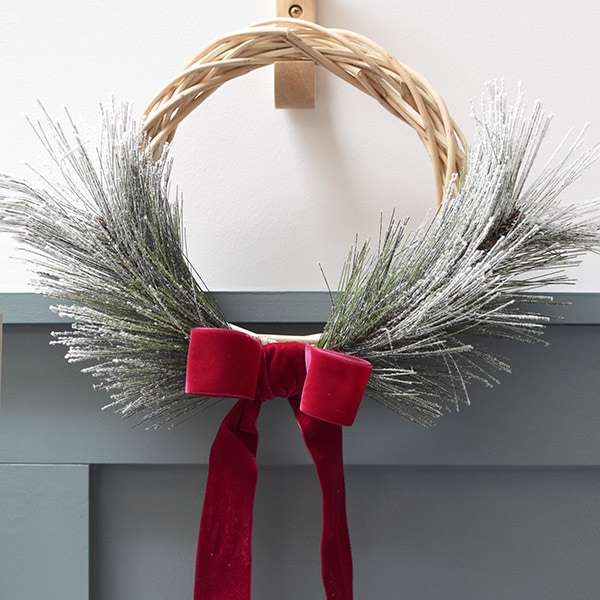 Simple Holiday Evergreen Wreath