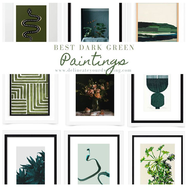 Dark Green Paintings