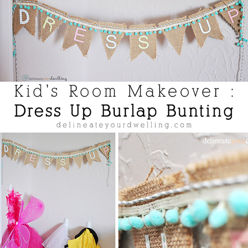 1-Dress Up Burlap Bunting