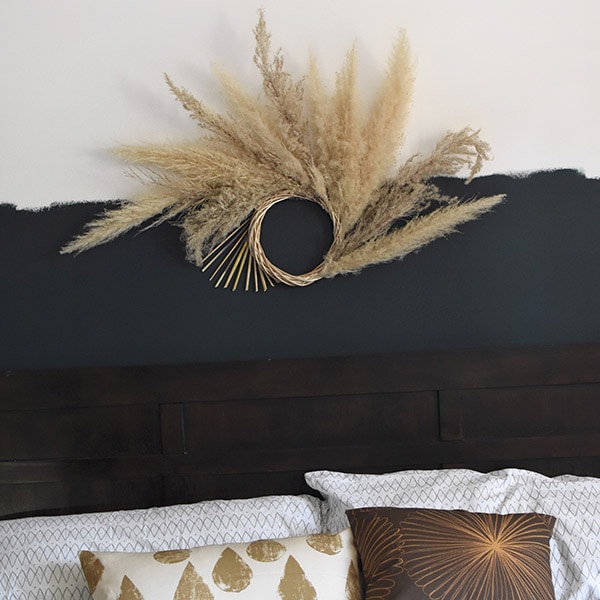 1-Dried Pampas Grass Wreath DIY