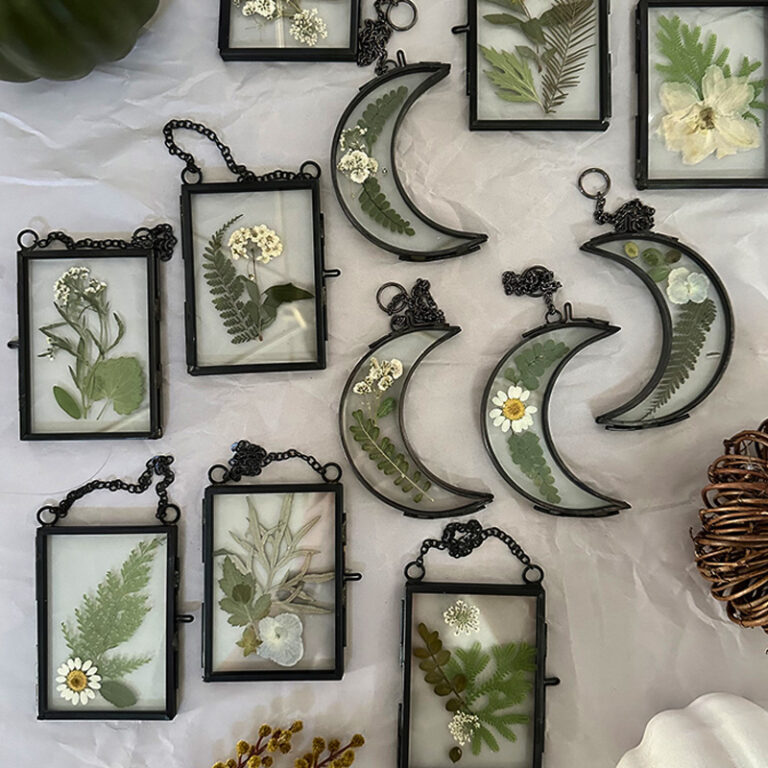 1- Framed Pressed Leaves
