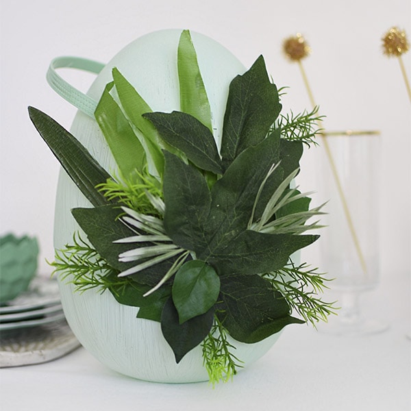 Green Leaf Easter Egg decor