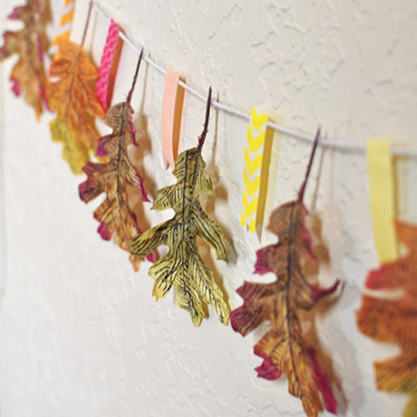 Embellished Leaf Garland