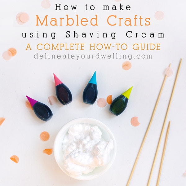 How to marble using Shaving Cream