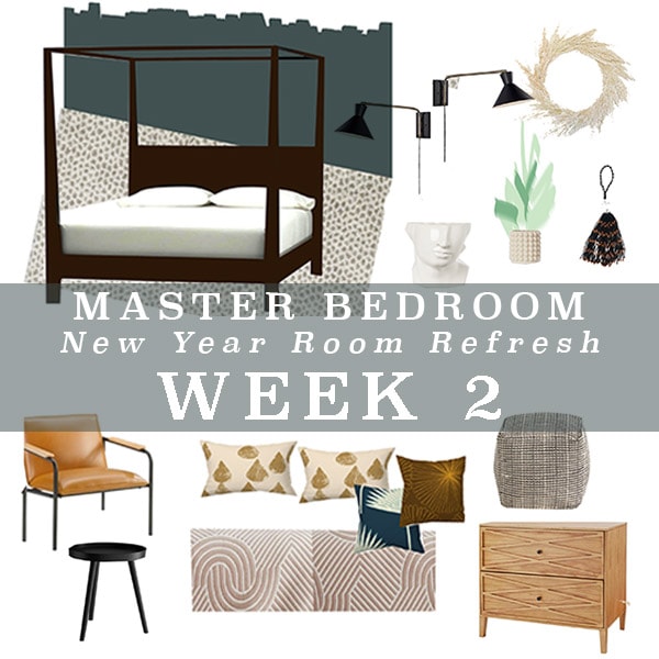 Master Bedroom Refresh painting + colors, week 2