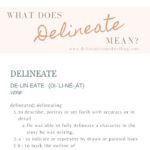 1-Delineate Meaning