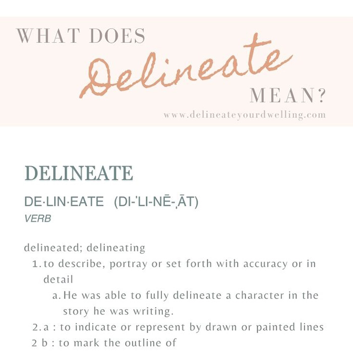 Delineate meaning