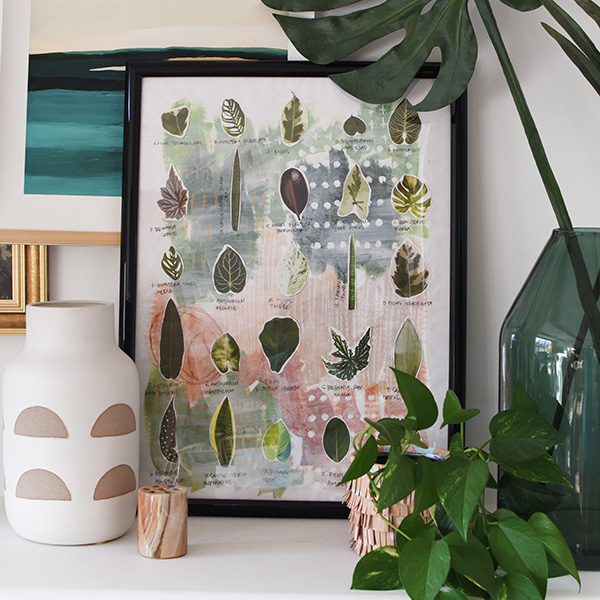 1-Modern Botanic Leaf Print