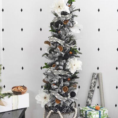 1-Natural Modern Flocked