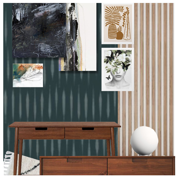 Moody Teal Office and Guest Room Plans