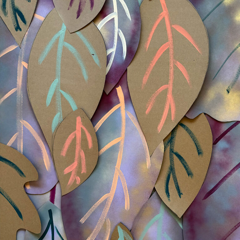 1-Oversized Leaf Backdrop - Leaf detail-1