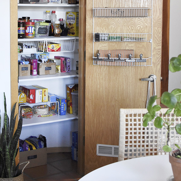 Organize Your Pantry with boxes and containers