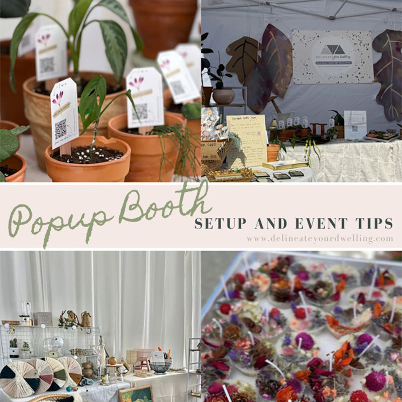 1- Popup craft show booth setup