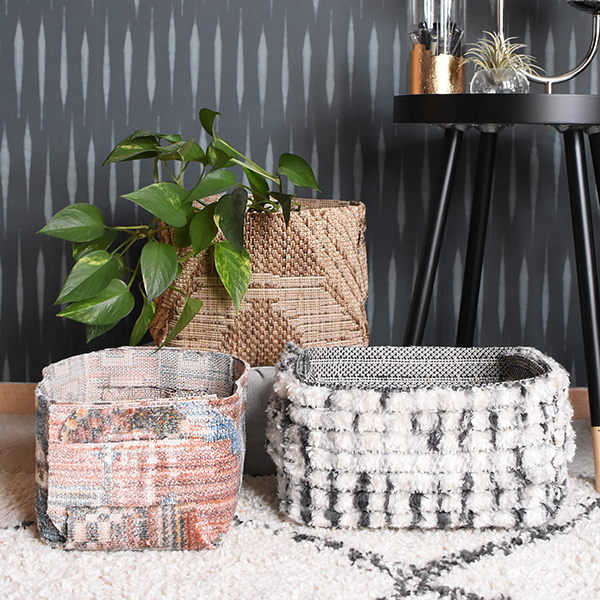 How to make DIY Rug Baskets