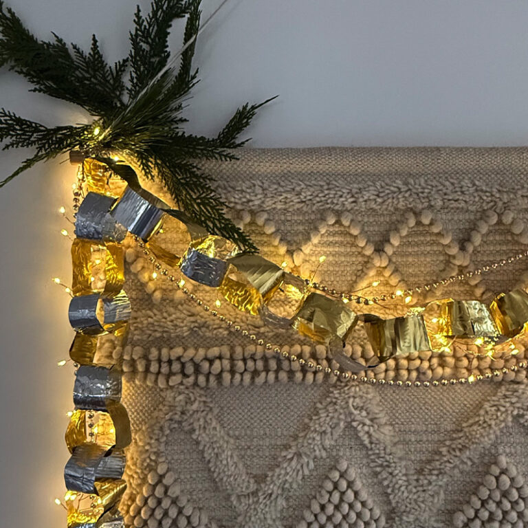 1 - Twinkle lights - Holiday Pressed Tin Metal Chain