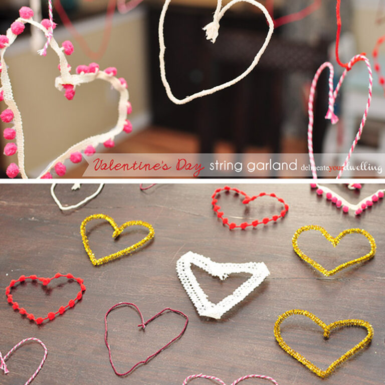 1-Valentine's Day string garland