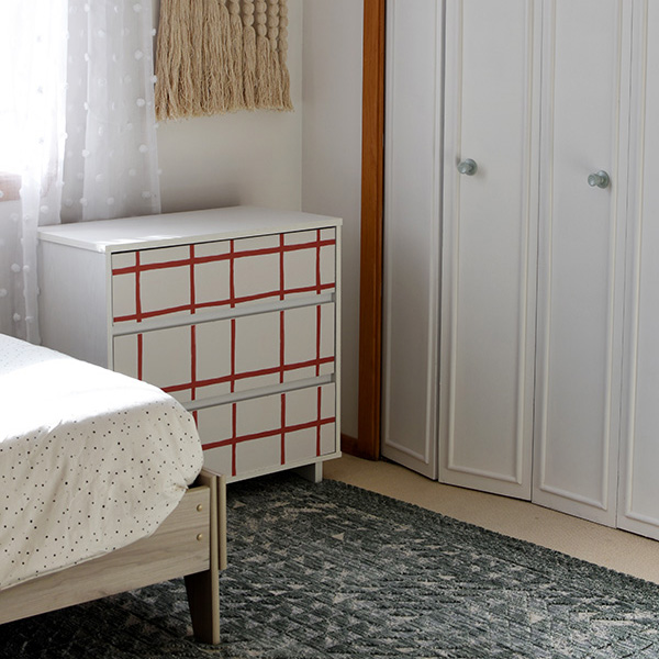 1-Wallpapered Dresser