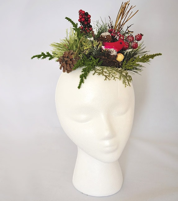 How to make a winter head decoration