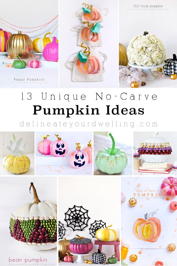 Unique No Carve Pumpkin Ideas