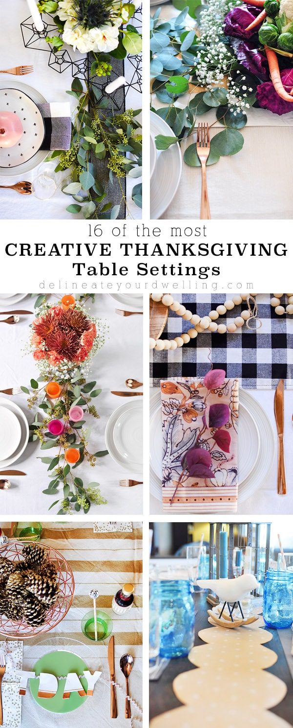 Creative Thanksgiving Day Table settings