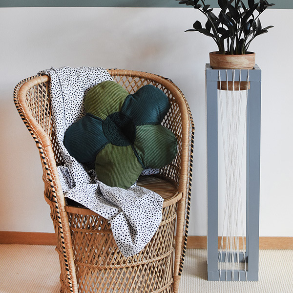 DIY Woven Plant Stand