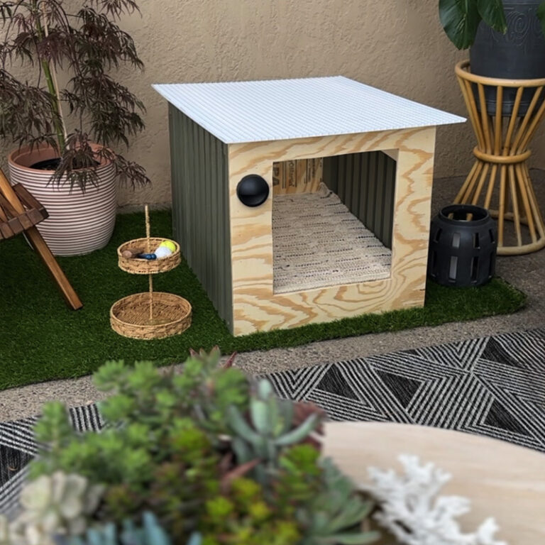DIY Midcentury Modern Dog House