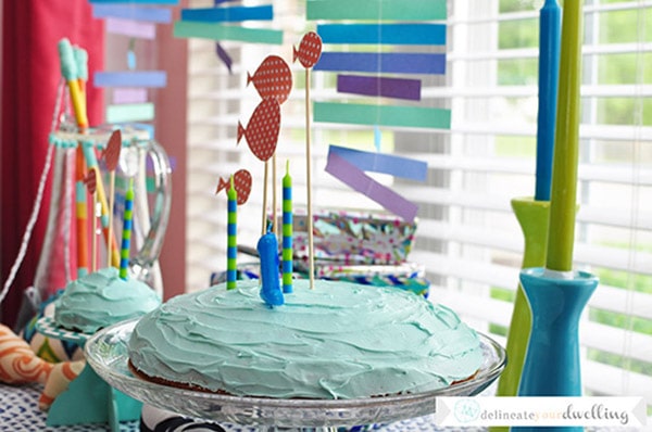 How to create a fun Fish Themed Birthday Party for your little one's big celebration! Delineate your dwelling #fishparty #firstbirthday