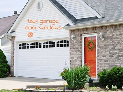 Install Faux Garage Windows, Garage Door Window Decals