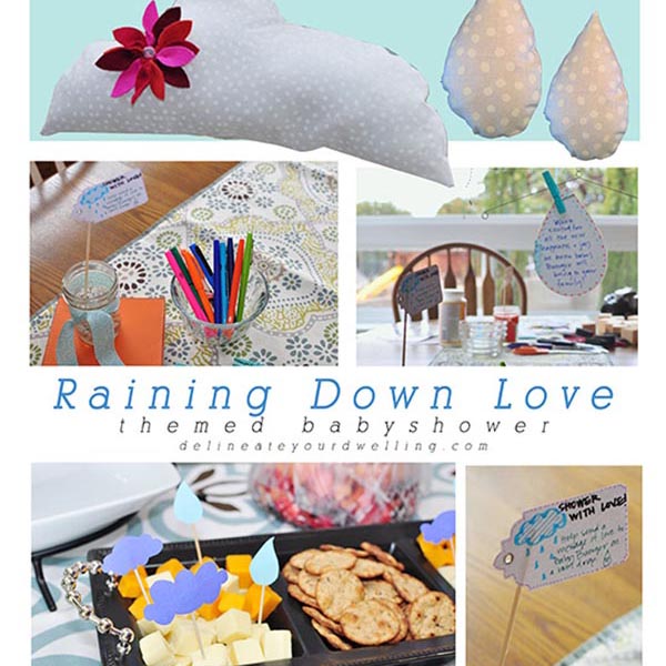 Raining Down Love themed Baby Shower