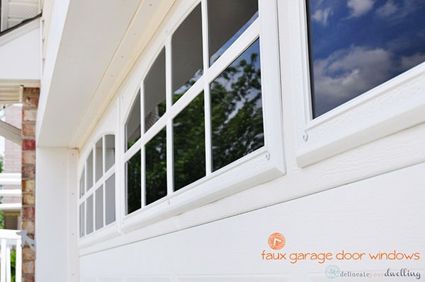 Faux Garage Door Windows