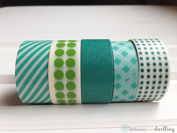 Washi Tape Letter P supplies