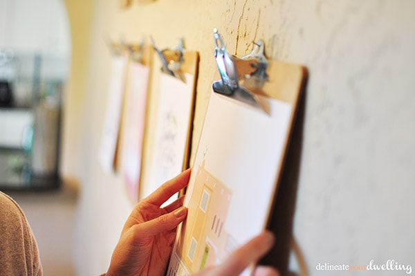 Clipboard Gallery Wall