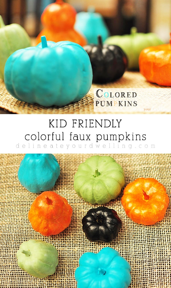 Kid Friendly Colored Pumpkins 