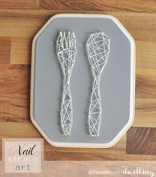 Kitchen Nail String Art