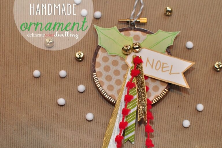 Handmade Embroidery Hoop Ornament