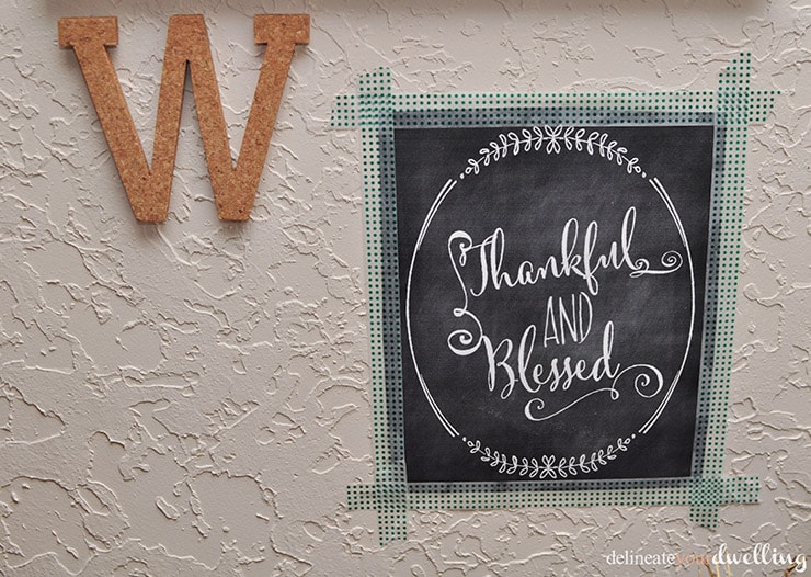 Holiday Decor Blessed print