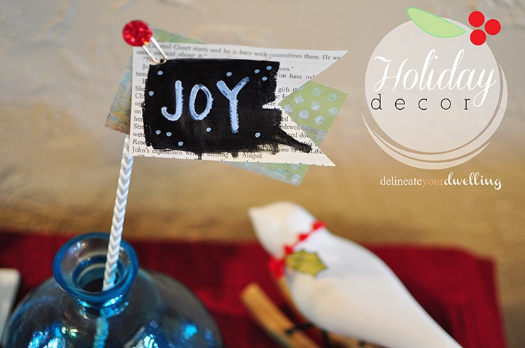 Holiday Decor Joy paper banner