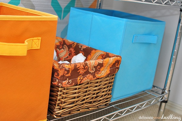 Kid's Shared Closet cloth bins, Delineateyourdwelling.com
