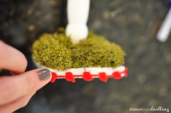 Winter Birdhouse Pom poms