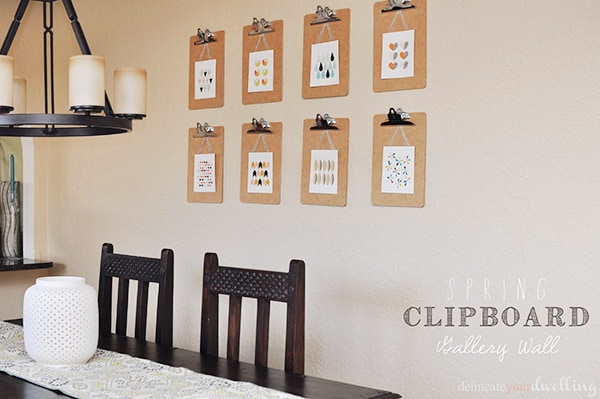 Tips for creating a DIY Clipboard Gallery Wall, Delineate Your Dwelling
