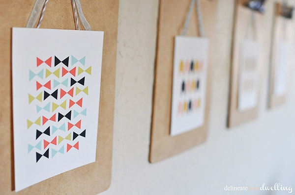 Tips for creating a DIY Clipboard Gallery Wall, Delineate Your Dwelling